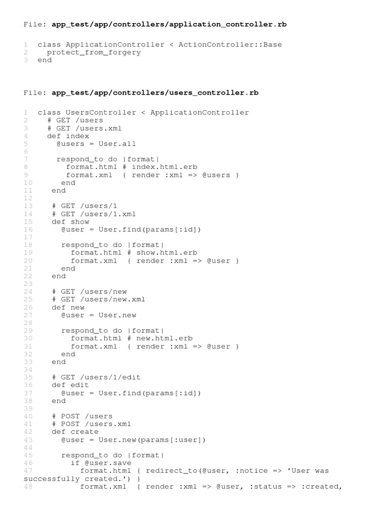 Example | PDF | Ruby On Rails | Computing
