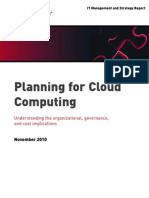 Planning For Cloud Computing