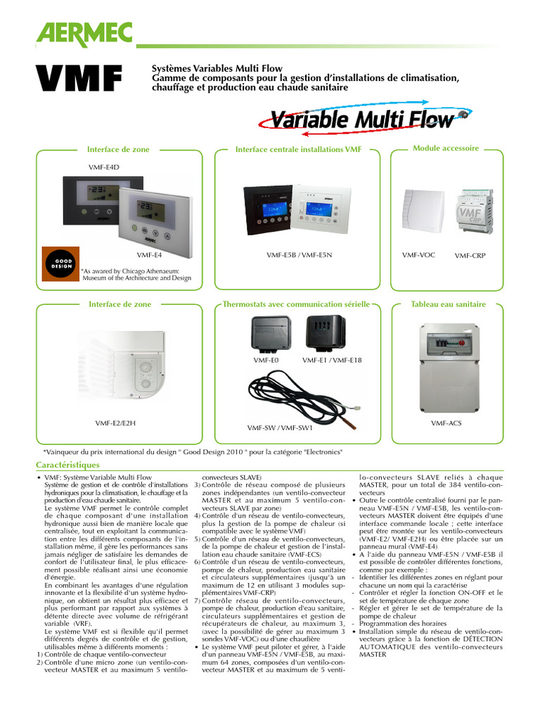 Interface Utilisateur VMF-E4 | PDF | Chaudière | Chaleur