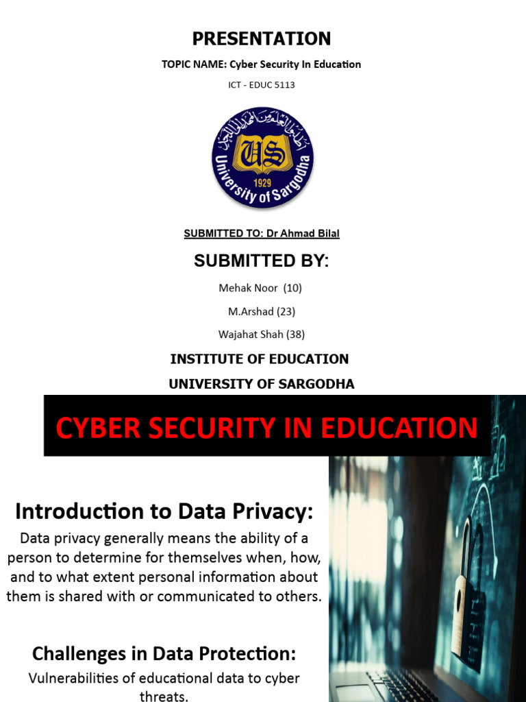 Cyber Security in Education | PDF | Security | Computer Security
