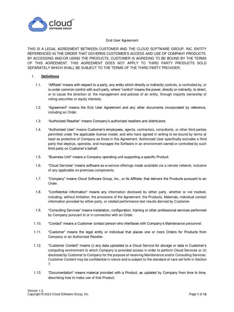 End User Agreement | PDF | Proprietary Software | Breach Of Contract