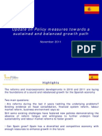Update On Policy Measures Towards A Sustained and Balanced Growth Path
