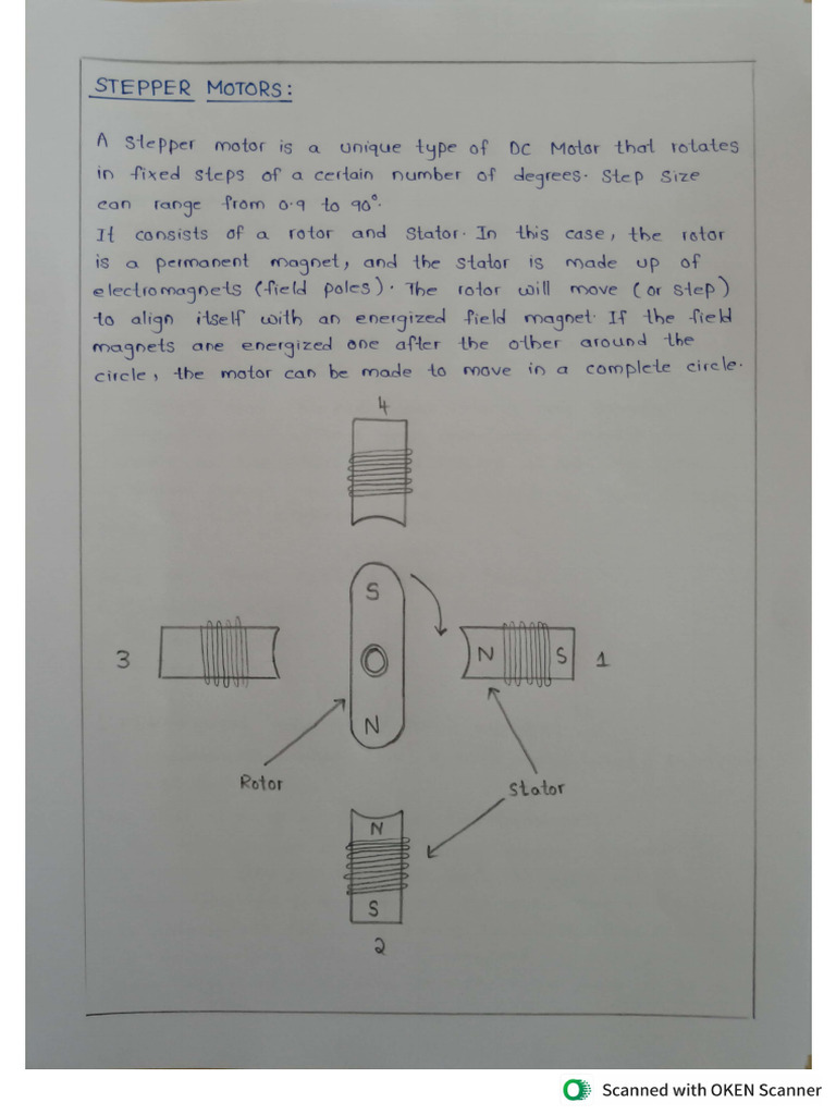 Notes Stepper Motor | PDF