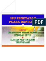 Isu Penetapan Puasa & Raya