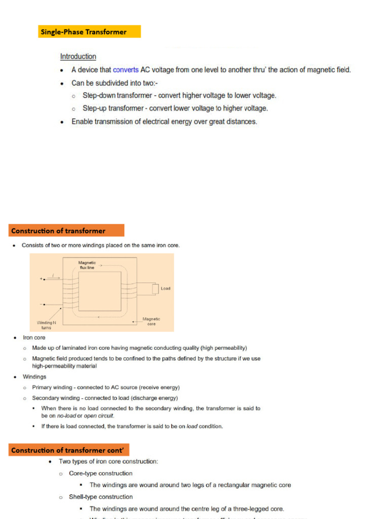 3.2 Single-Phase Transformer | PDF | Science & Mathematics | Computers
