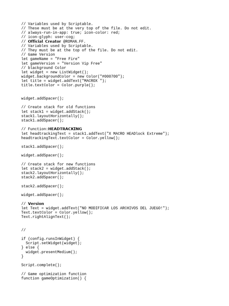 X macro pdf
