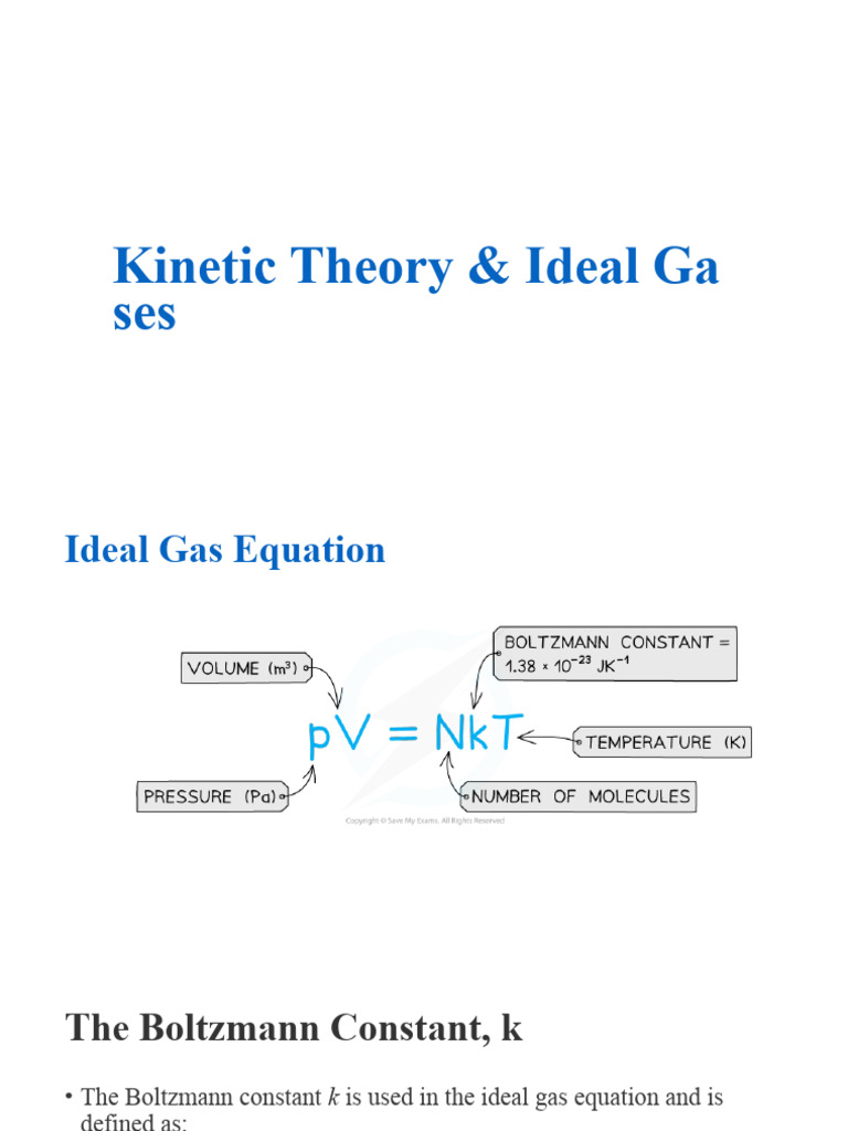 Kinetic Theory and Ideal Gas Laws | PDF
