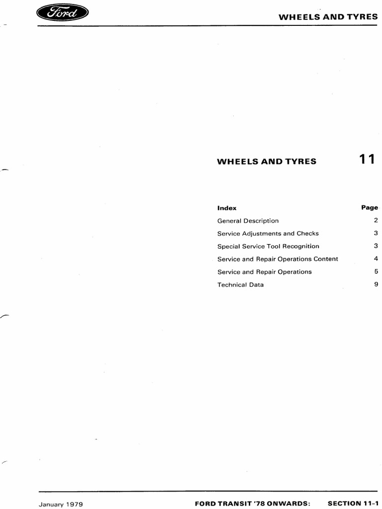 11 Ford Transit 19781986 Wheels and Tyres PDF