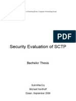 Security Evaluation of SCTP: Bachelor Thesis