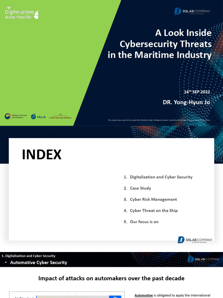 A Look Inside Cybersecurity Threats in the Maritime Industry | PDF ...