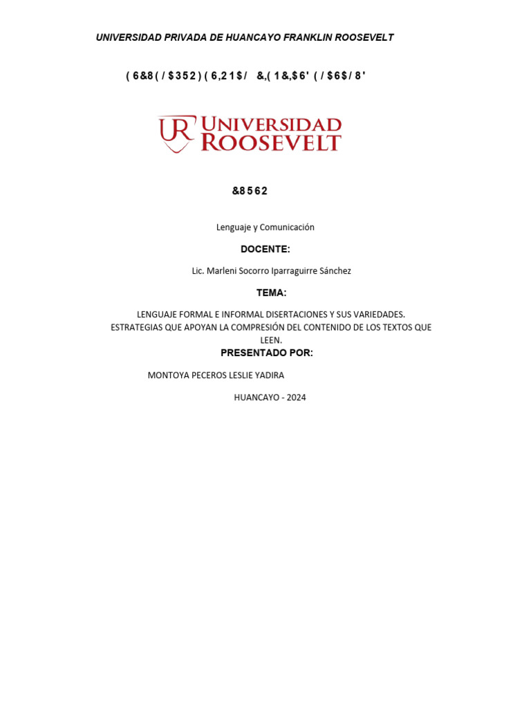 Lenguaje Formal e Informal: Variedades y Usos | PDF | Comunicación ...