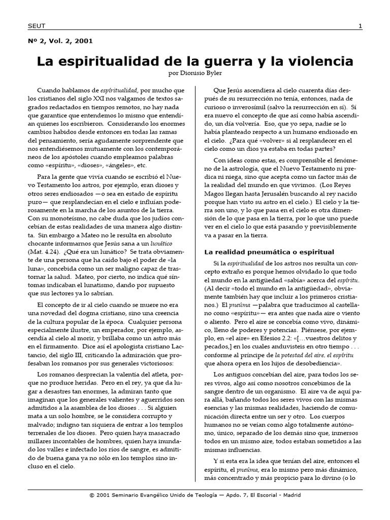La Guerra Espiritual | PDF | Dios | Demonios