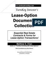 TurnKey Investor's Lease-Option Documents Collection (Table of Contents, Intro)