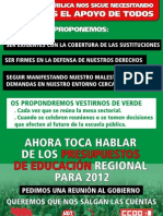 Cartel Verde Presupuestos Sintexto