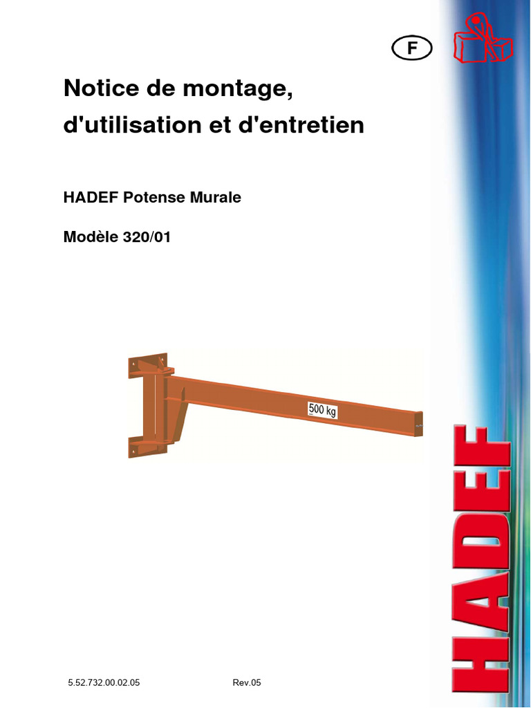Notice d'utilisation HADEF Potense Murale | PDF | Risque | Sécurité