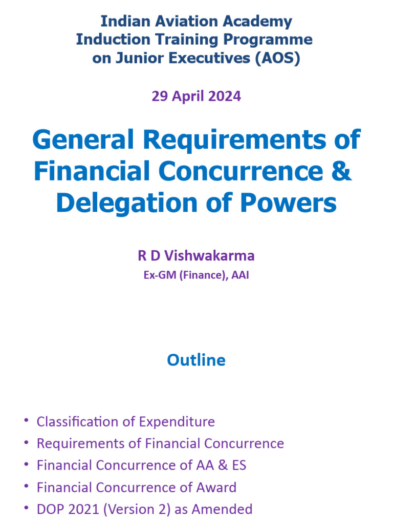 Financial Concurrence & DOP Overview | PDF | Expense | Depreciation