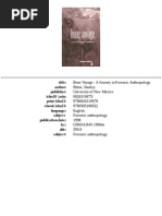 (Stanley Rhine) Bone Voyage A Journey in Forensic