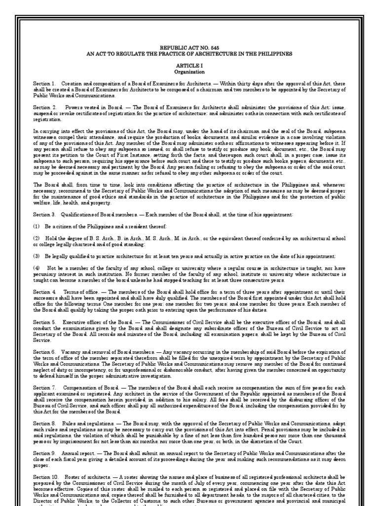 Regulating Architecture in the Philippines | PDF | Licensure | Architect