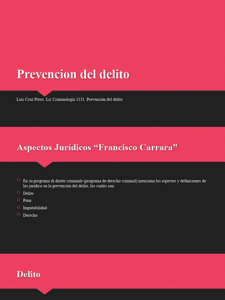 Prevencion Del Delito | PDF
