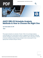 AACE 29R-03 Forensic Schedule Analysis | PDF | Leadership | Engineering