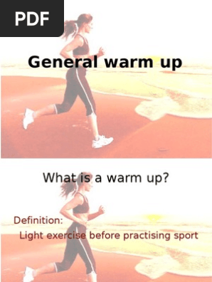 Warm Up Presentation Running Physical Exercise