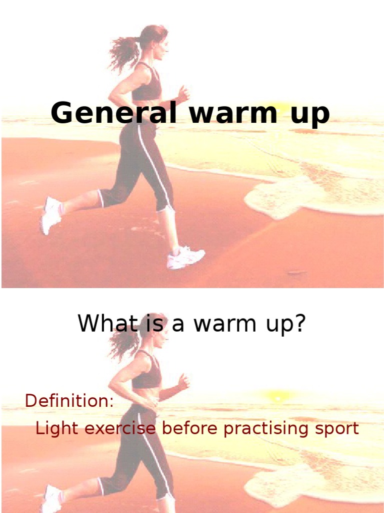 Warm Up Presentation Pdf Running Physical Exercise