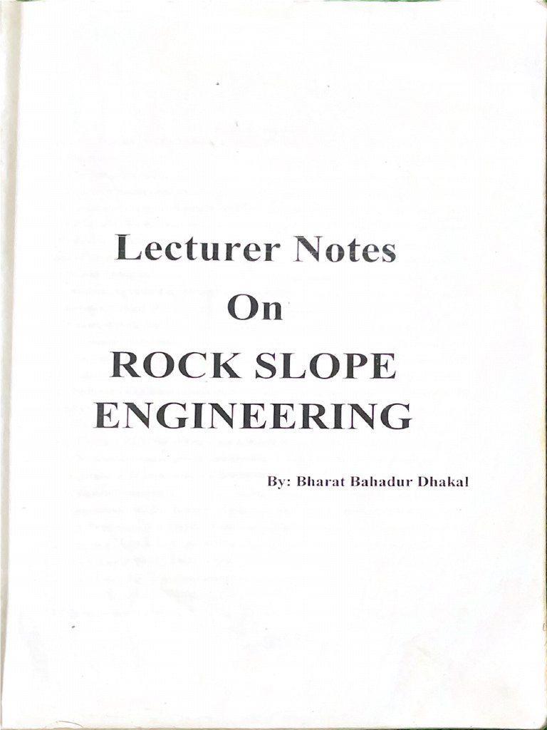 Rock Slope Engineering 1 Pdf