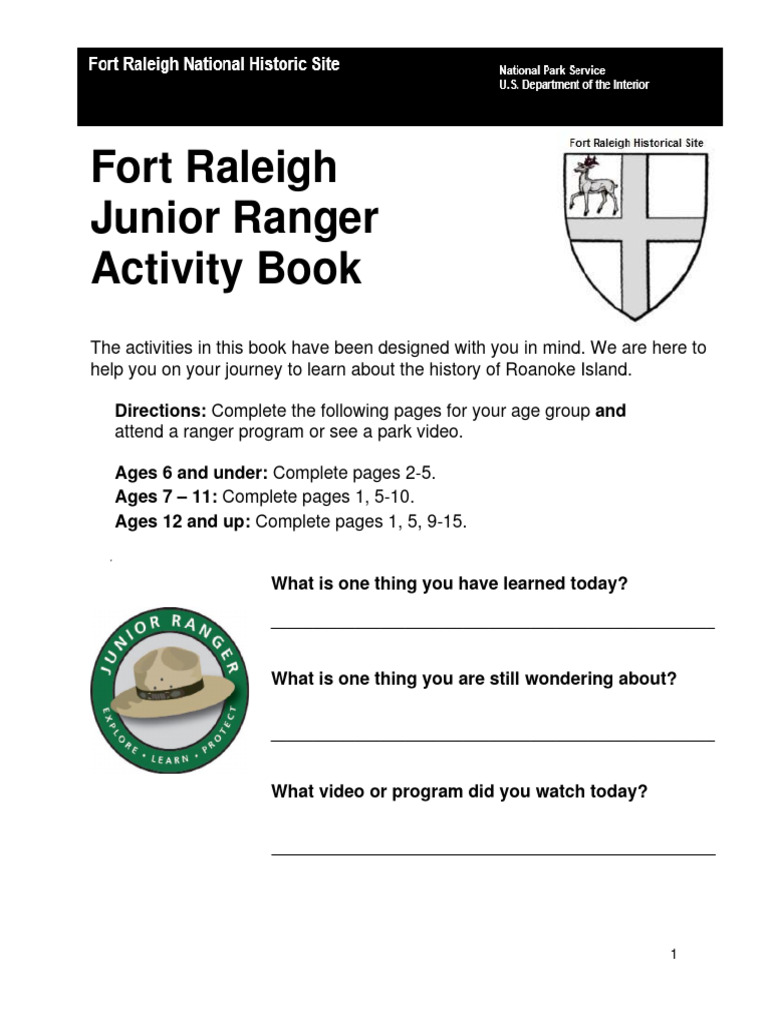 FORA JR Ranger Booklet 508c | PDF | Roanoke Colony | Radio
