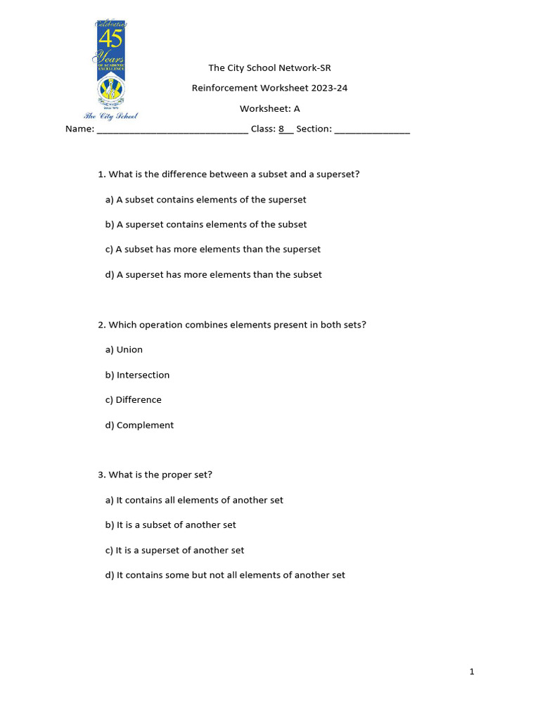 Grade 8 Worksheet A | Download Free PDF | Area | Percentage