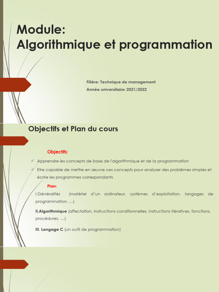 Apprendre l'algorithmique et C | PDF | Programmation informatique ...