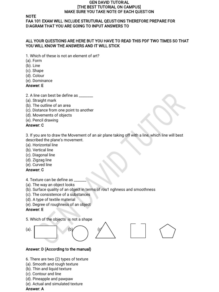 Art Exam Prep Guide | PDF | Color | Perspective (Graphical)