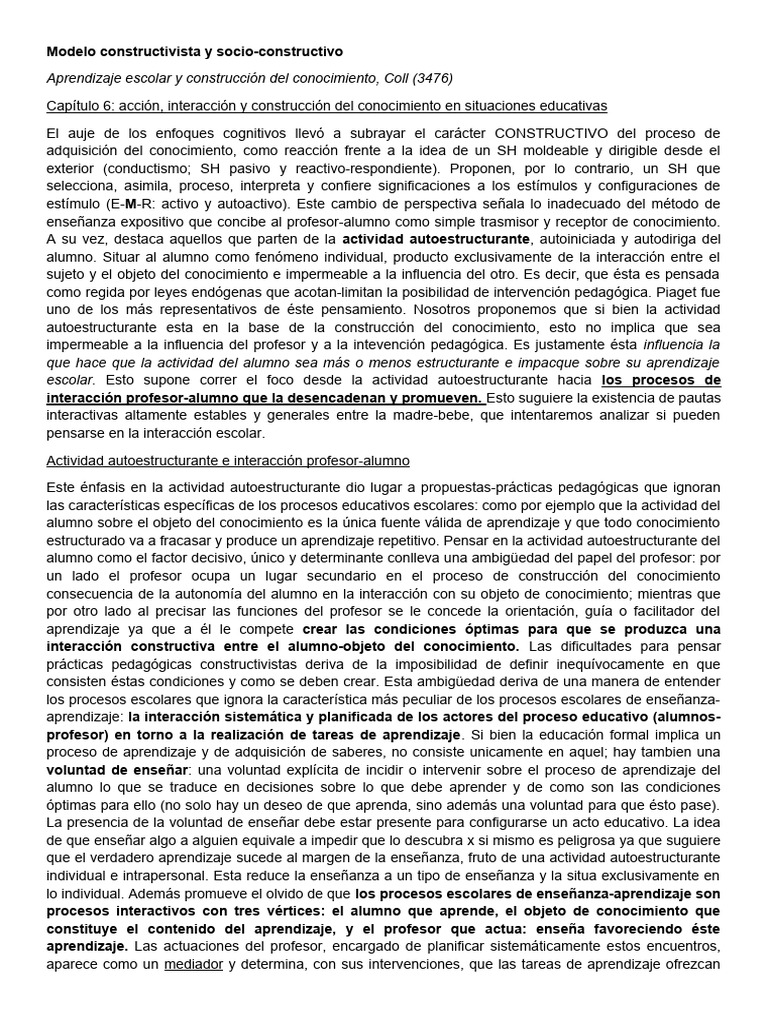 Modelo socio-constructivista | Descargar gratis PDF | Pensamiento ...