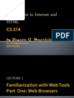 Introduction To Internet and HTML