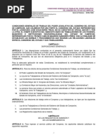 Condiciones Generales de Trabajo PodLeg Camp