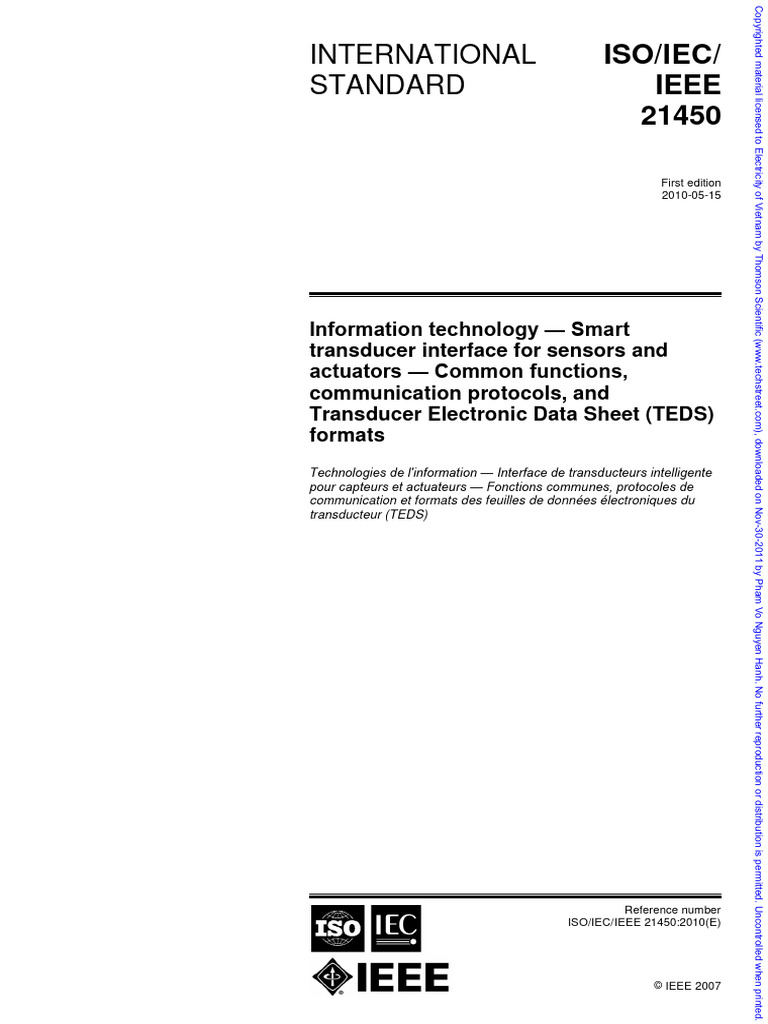 International Standard: Iso/Iec/ Ieee 21450 | PDF | International ...