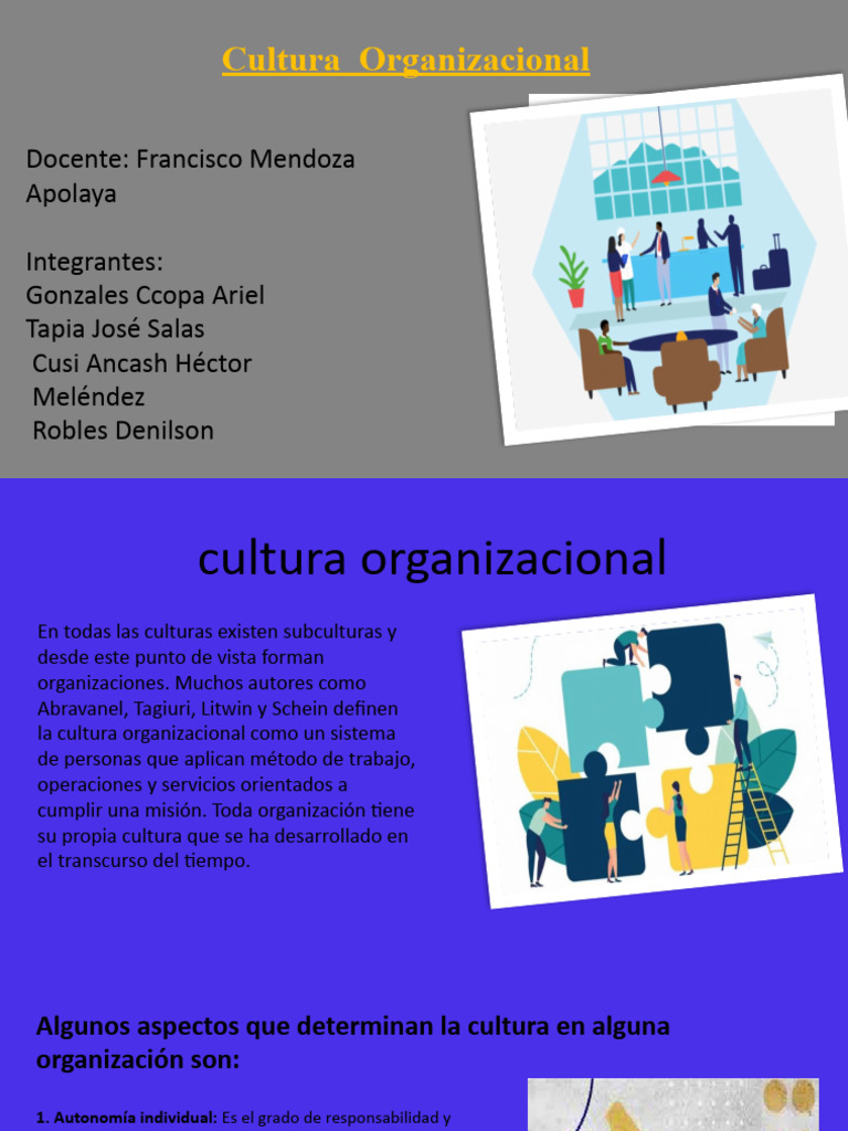 Cultura Organizacional y sus Elementos Clave | PDF | Cultura ...