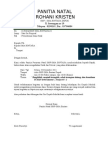 Surat Peminjaman Gereja Cengkareng Untuk PAG Wil XV Tgl 25 