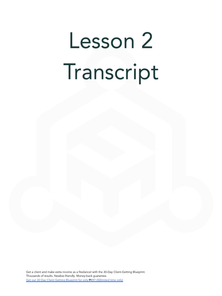 Lesson+2+-+Transcript_2 | PDF