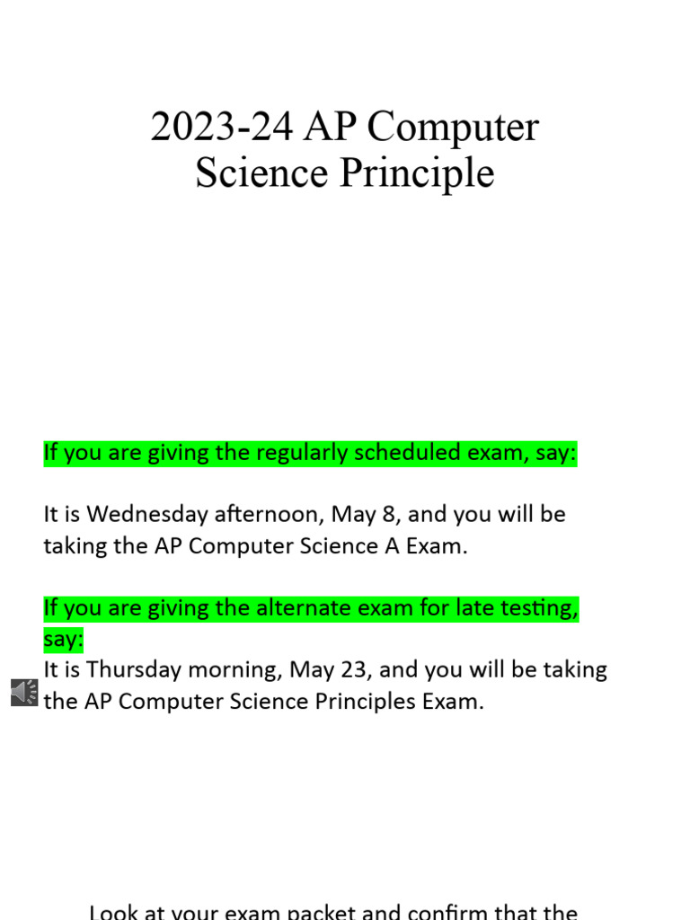 2024 AP Computer Science Principles | Download Free PDF | Multiple ...