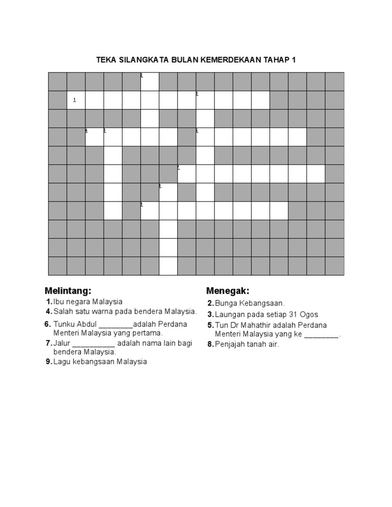 Teka Silangkata Bulan Kemerdekaan Pdf