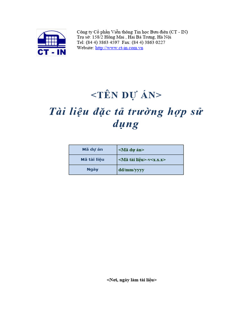 Template_Use Case_v1.0.0 | PDF