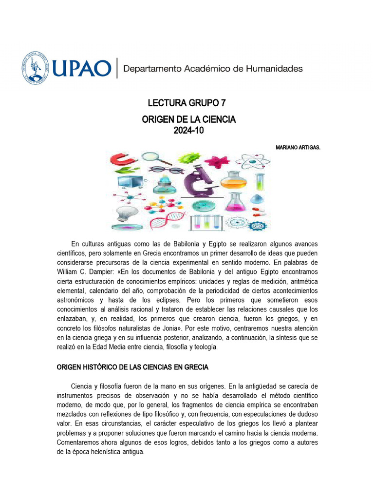 LECTURA GRUPO 7.jsjs | PDF | Science | Ptolomeo