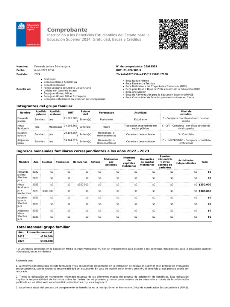 Postulacion 26989535 | PDF | Educación más alta