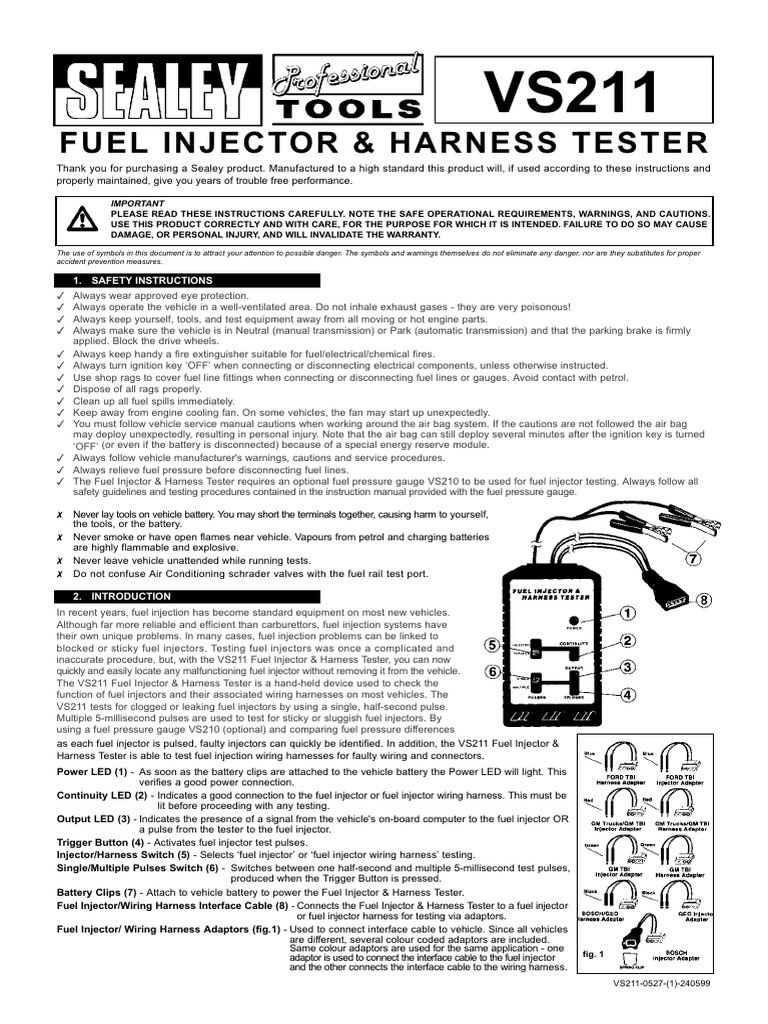Vs 211 | PDF | Fuel Injection | Electrical Wiring