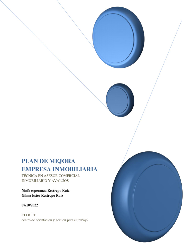 Plan de Mejora Empresa Inmobiliaria | PDF | Marketing | Business