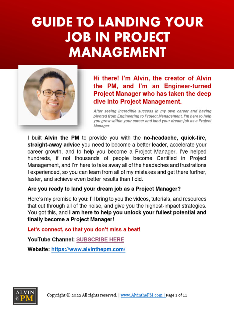 Alvin the pm pm career guide pdf scrum software development