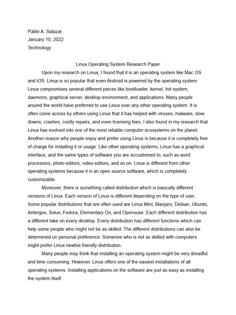 Linux pdf linux operating system