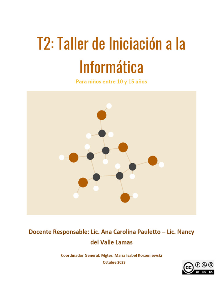 Taller de Informática para Niños 10-15 Años | PDF | Microsoft Excel ...