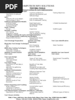 Computech Info Solutions: Testing Tools