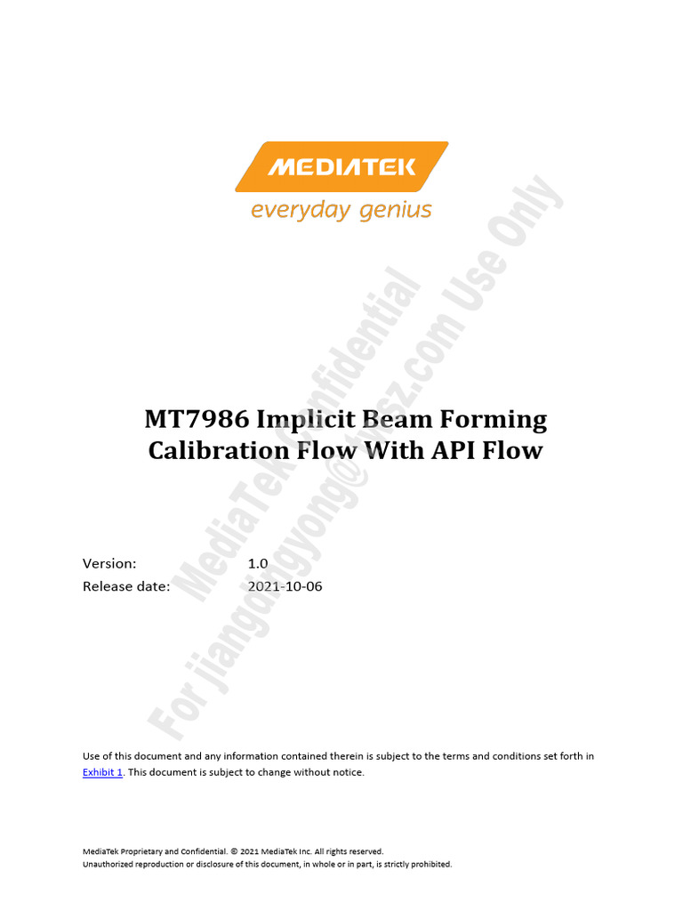 MT7986 iBF Phase Calibration Guide | PDF | Parameter (Computer ...